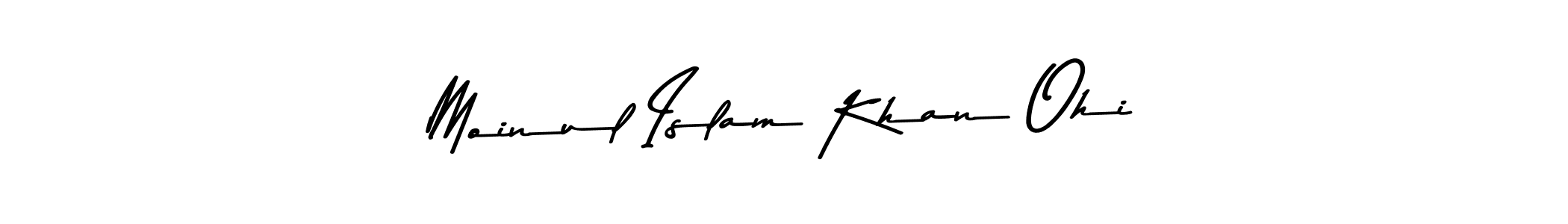 The best way (Asem Kandis PERSONAL USE) to make a short signature is to pick only two or three words in your name. The name Moinul Islam Khan Ohi include a total of six letters. For converting this name. Moinul Islam Khan Ohi signature style 9 images and pictures png