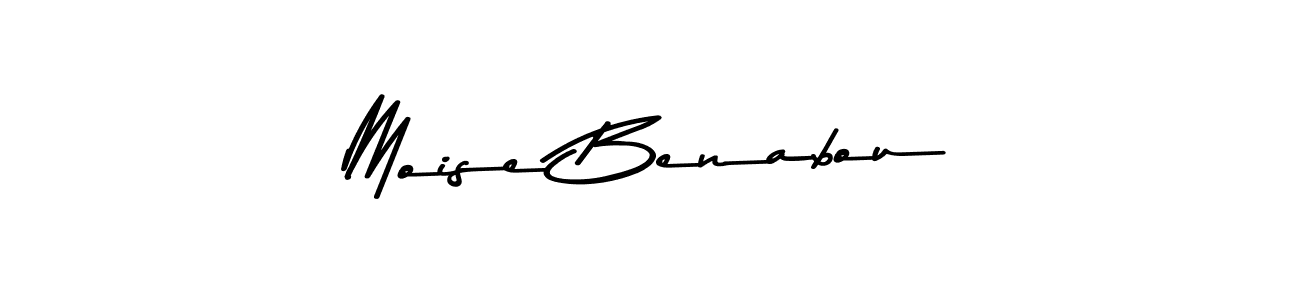 Design your own signature with our free online signature maker. With this signature software, you can create a handwritten (Asem Kandis PERSONAL USE) signature for name Moise Benabou. Moise Benabou signature style 9 images and pictures png