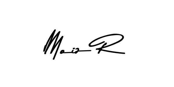 You should practise on your own different ways (Asem Kandis PERSONAL USE) to write your name (Moiz R) in signature. don't let someone else do it for you. Moiz R signature style 9 images and pictures png