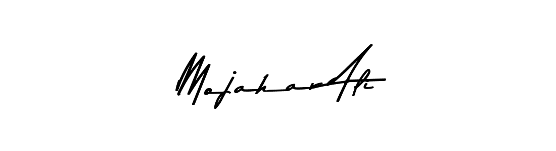 How to make Mojahar Ali name signature. Use Asem Kandis PERSONAL USE style for creating short signs online. This is the latest handwritten sign. Mojahar Ali signature style 9 images and pictures png