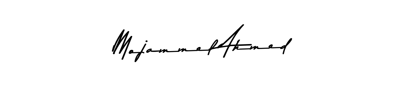 Design your own signature with our free online signature maker. With this signature software, you can create a handwritten (Asem Kandis PERSONAL USE) signature for name Mojammel Ahmed. Mojammel Ahmed signature style 9 images and pictures png