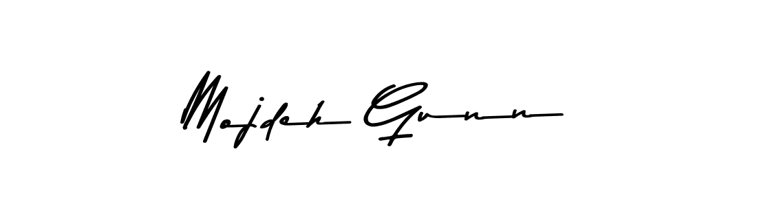 Similarly Asem Kandis PERSONAL USE is the best handwritten signature design. Signature creator online .You can use it as an online autograph creator for name Mojdeh Gunn. Mojdeh Gunn signature style 9 images and pictures png