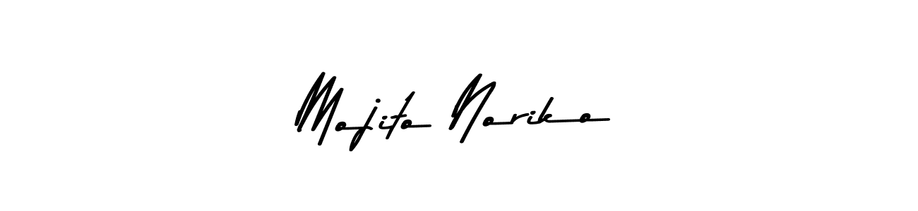 Make a beautiful signature design for name Mojito Noriko. With this signature (Asem Kandis PERSONAL USE) style, you can create a handwritten signature for free. Mojito Noriko signature style 9 images and pictures png