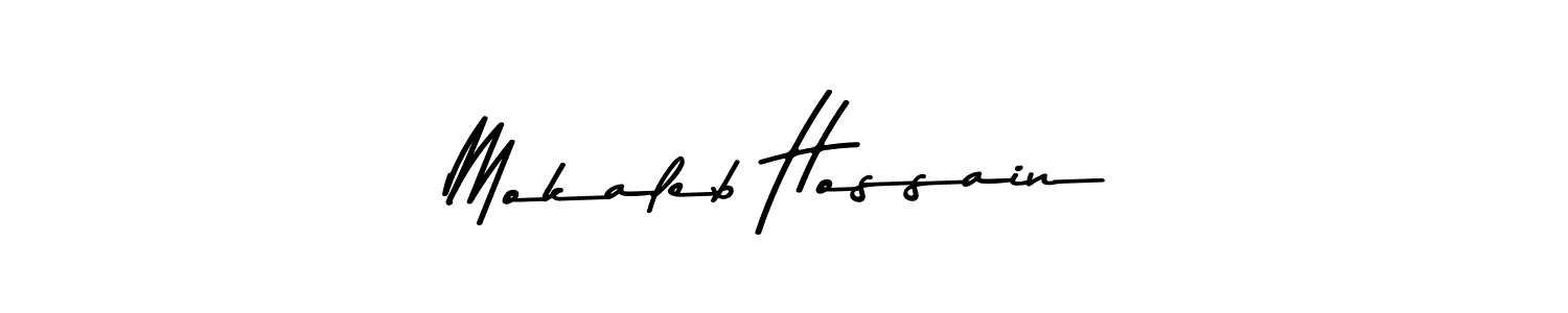 You should practise on your own different ways (Asem Kandis PERSONAL USE) to write your name (Mokaleb Hossain) in signature. don't let someone else do it for you. Mokaleb Hossain signature style 9 images and pictures png