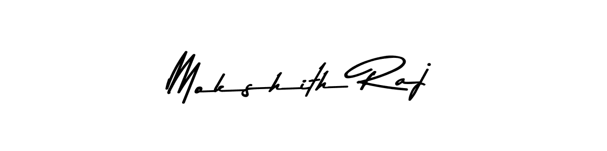 The best way (Asem Kandis PERSONAL USE) to make a short signature is to pick only two or three words in your name. The name Mokshith Raj include a total of six letters. For converting this name. Mokshith Raj signature style 9 images and pictures png