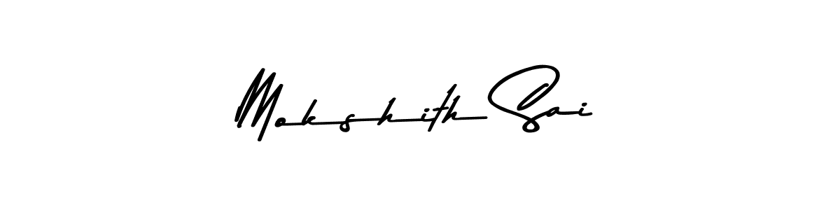 Use a signature maker to create a handwritten signature online. With this signature software, you can design (Asem Kandis PERSONAL USE) your own signature for name Mokshith Sai. Mokshith Sai signature style 9 images and pictures png