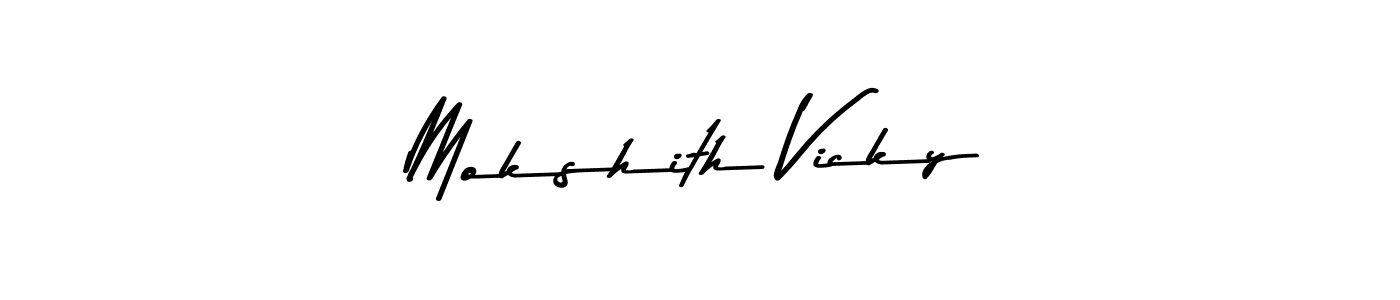 Best and Professional Signature Style for Mokshith Vicky. Asem Kandis PERSONAL USE Best Signature Style Collection. Mokshith Vicky signature style 9 images and pictures png