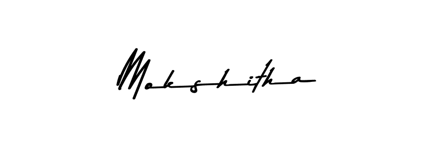 Mokshitha stylish signature style. Best Handwritten Sign (Asem Kandis PERSONAL USE) for my name. Handwritten Signature Collection Ideas for my name Mokshitha. Mokshitha signature style 9 images and pictures png