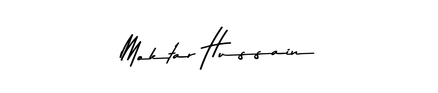 Create a beautiful signature design for name Moktar Hussain. With this signature (Asem Kandis PERSONAL USE) fonts, you can make a handwritten signature for free. Moktar Hussain signature style 9 images and pictures png