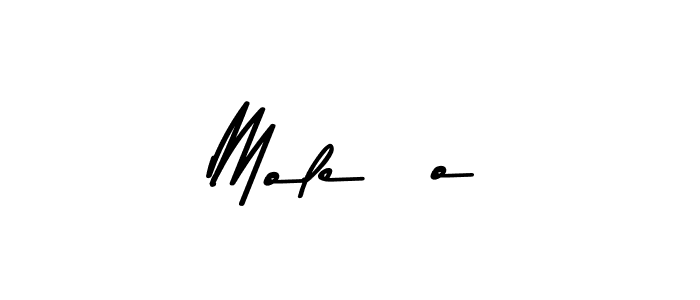 Design your own signature with our free online signature maker. With this signature software, you can create a handwritten (Asem Kandis PERSONAL USE) signature for name Moleño. Moleño signature style 9 images and pictures png