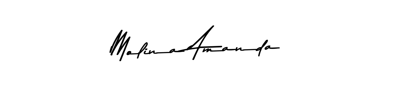 The best way (Asem Kandis PERSONAL USE) to make a short signature is to pick only two or three words in your name. The name Molina Amanda include a total of six letters. For converting this name. Molina Amanda signature style 9 images and pictures png