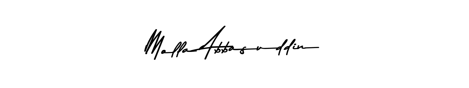 This is the best signature style for the Molla Abbasuddin name. Also you like these signature font (Asem Kandis PERSONAL USE). Mix name signature. Molla Abbasuddin signature style 9 images and pictures png