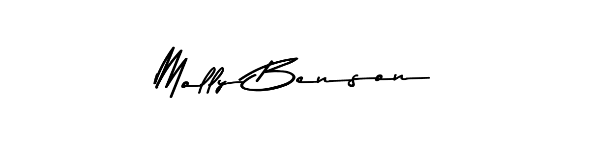Design your own signature with our free online signature maker. With this signature software, you can create a handwritten (Asem Kandis PERSONAL USE) signature for name Molly Benson. Molly Benson signature style 9 images and pictures png
