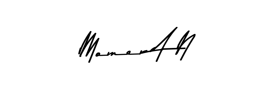 Design your own signature with our free online signature maker. With this signature software, you can create a handwritten (Asem Kandis PERSONAL USE) signature for name Momer A N. Momer A N signature style 9 images and pictures png