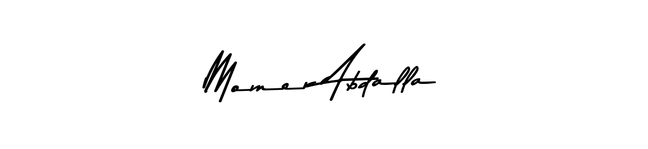 Make a beautiful signature design for name Momer Abdalla. With this signature (Asem Kandis PERSONAL USE) style, you can create a handwritten signature for free. Momer Abdalla signature style 9 images and pictures png