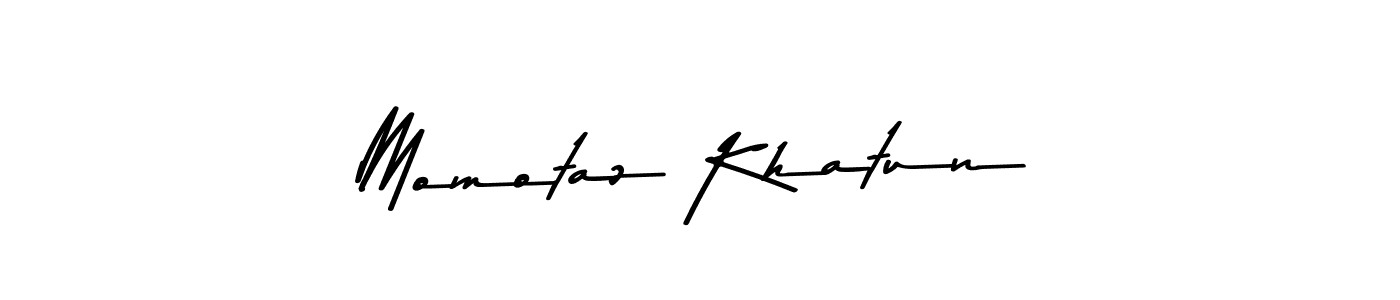 Create a beautiful signature design for name Momotaz Khatun. With this signature (Asem Kandis PERSONAL USE) fonts, you can make a handwritten signature for free. Momotaz Khatun signature style 9 images and pictures png