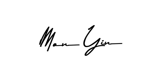Mon Yin stylish signature style. Best Handwritten Sign (Asem Kandis PERSONAL USE) for my name. Handwritten Signature Collection Ideas for my name Mon Yin. Mon Yin signature style 9 images and pictures png