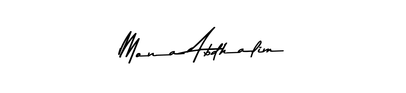 Asem Kandis PERSONAL USE is a professional signature style that is perfect for those who want to add a touch of class to their signature. It is also a great choice for those who want to make their signature more unique. Get Mona Abdhalim name to fancy signature for free. Mona Abdhalim signature style 9 images and pictures png