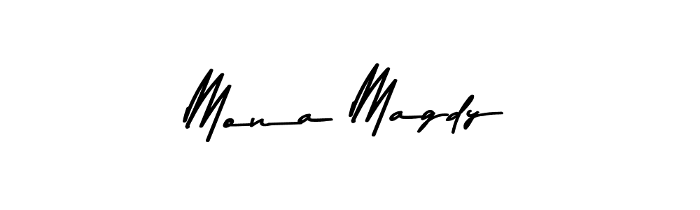 Use a signature maker to create a handwritten signature online. With this signature software, you can design (Asem Kandis PERSONAL USE) your own signature for name Mona Magdy. Mona Magdy signature style 9 images and pictures png