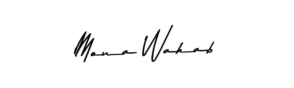 Make a beautiful signature design for name Mona Wahab. Use this online signature maker to create a handwritten signature for free. Mona Wahab signature style 9 images and pictures png