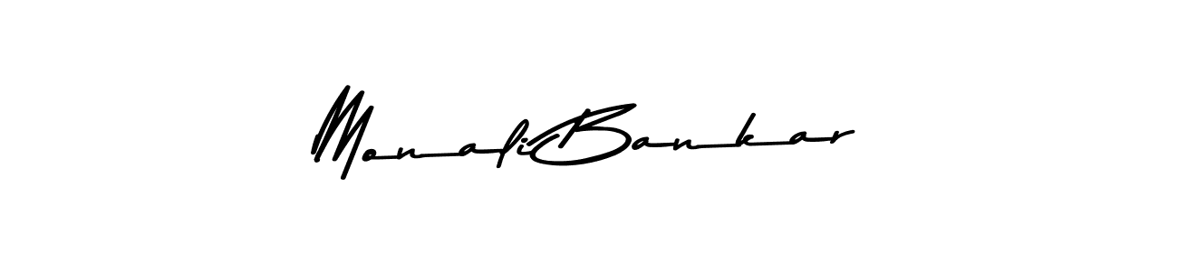 Similarly Asem Kandis PERSONAL USE is the best handwritten signature design. Signature creator online .You can use it as an online autograph creator for name Monali Bankar. Monali Bankar signature style 9 images and pictures png