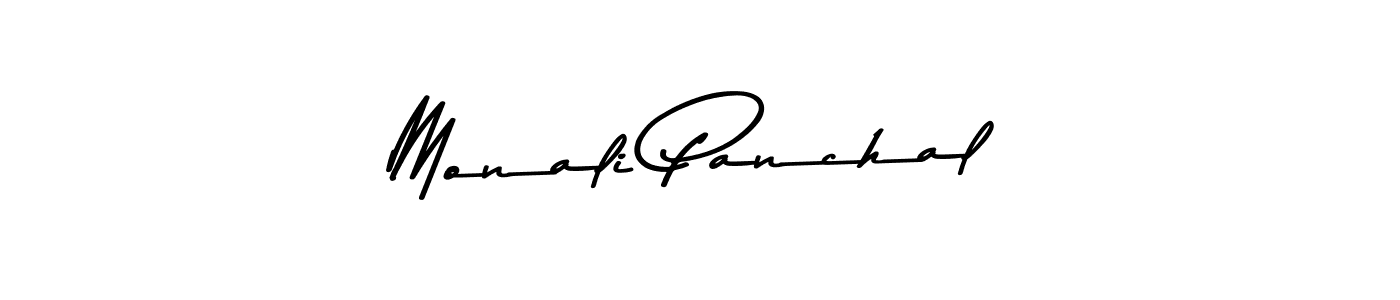Create a beautiful signature design for name Monali Panchal. With this signature (Asem Kandis PERSONAL USE) fonts, you can make a handwritten signature for free. Monali Panchal signature style 9 images and pictures png
