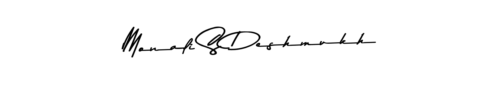 Monali S Deshmukh stylish signature style. Best Handwritten Sign (Asem Kandis PERSONAL USE) for my name. Handwritten Signature Collection Ideas for my name Monali S Deshmukh. Monali S Deshmukh signature style 9 images and pictures png