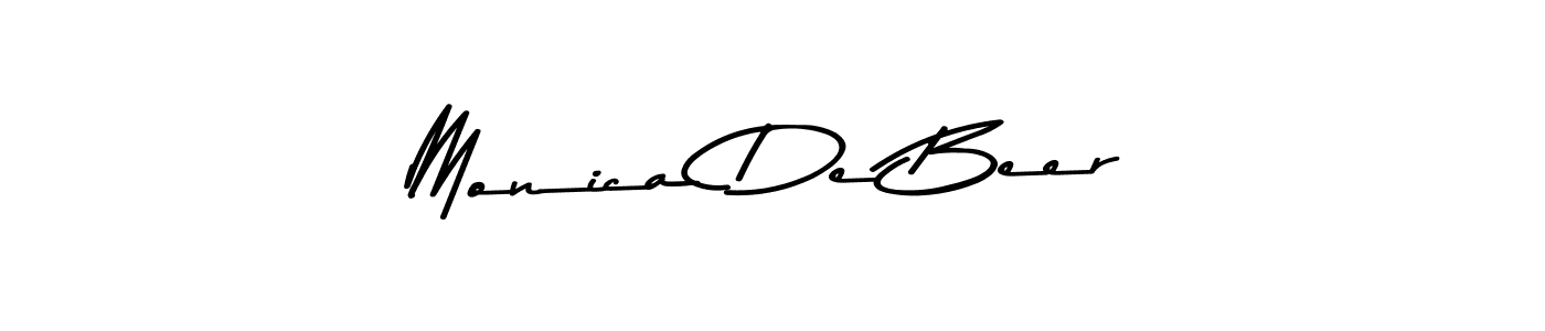 Also we have Monica De Beer name is the best signature style. Create professional handwritten signature collection using Asem Kandis PERSONAL USE autograph style. Monica De Beer signature style 9 images and pictures png