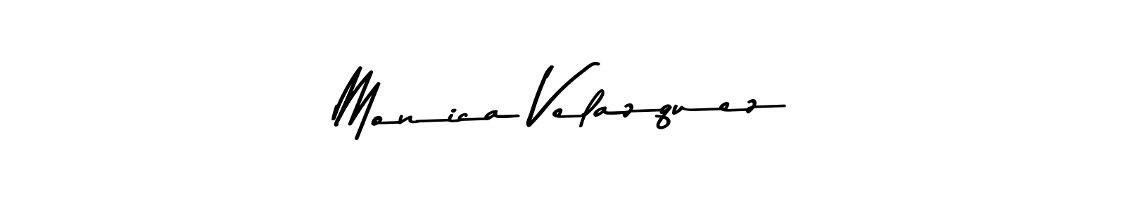 Create a beautiful signature design for name Monica Velazquez. With this signature (Asem Kandis PERSONAL USE) fonts, you can make a handwritten signature for free. Monica Velazquez signature style 9 images and pictures png