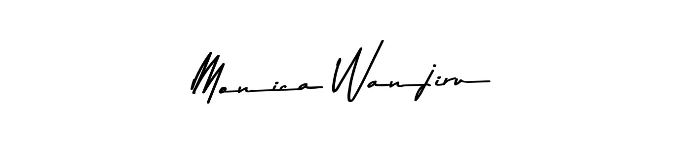 Use a signature maker to create a handwritten signature online. With this signature software, you can design (Asem Kandis PERSONAL USE) your own signature for name Monica Wanjiru. Monica Wanjiru signature style 9 images and pictures png