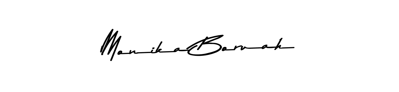 Create a beautiful signature design for name Monika Boruah. With this signature (Asem Kandis PERSONAL USE) fonts, you can make a handwritten signature for free. Monika Boruah signature style 9 images and pictures png