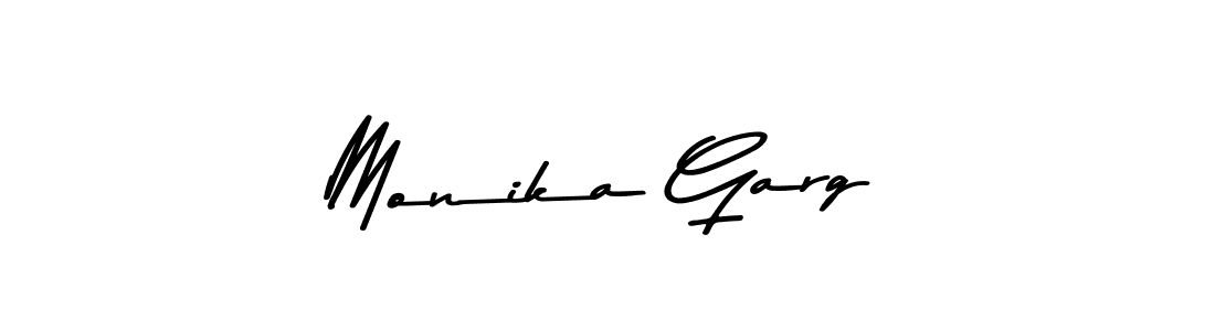 Use a signature maker to create a handwritten signature online. With this signature software, you can design (Asem Kandis PERSONAL USE) your own signature for name Monika Garg. Monika Garg signature style 9 images and pictures png