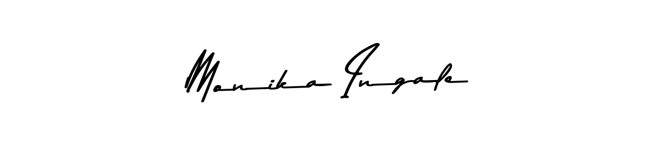 Design your own signature with our free online signature maker. With this signature software, you can create a handwritten (Asem Kandis PERSONAL USE) signature for name Monika Ingale. Monika Ingale signature style 9 images and pictures png