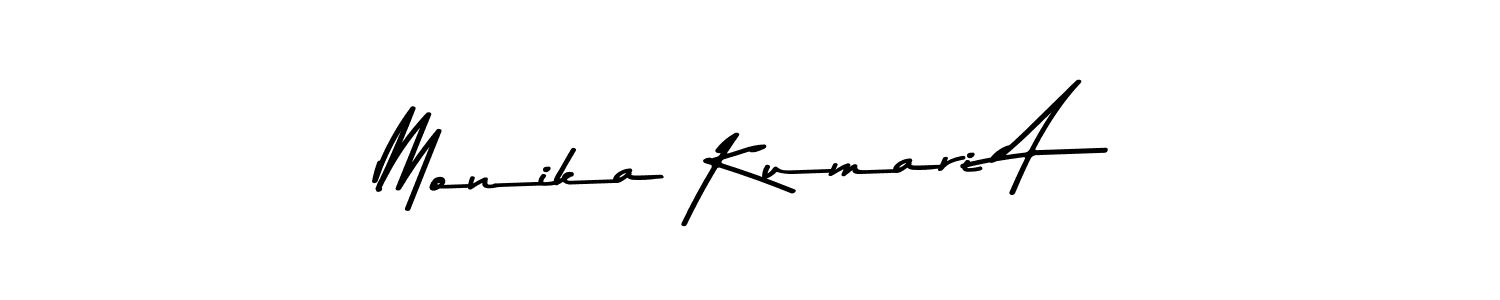 This is the best signature style for the Monika Kumari A name. Also you like these signature font (Asem Kandis PERSONAL USE). Mix name signature. Monika Kumari A signature style 9 images and pictures png