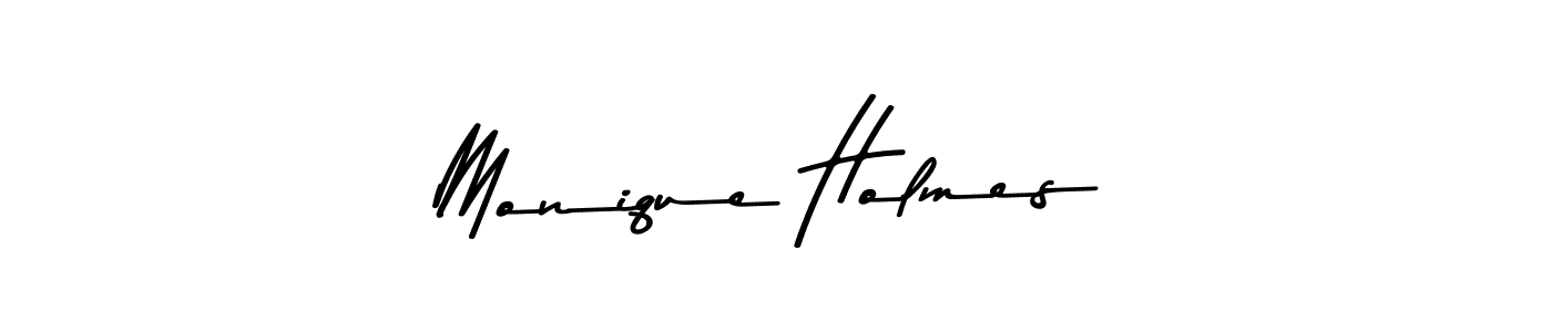 Design your own signature with our free online signature maker. With this signature software, you can create a handwritten (Asem Kandis PERSONAL USE) signature for name Monique Holmes. Monique Holmes signature style 9 images and pictures png