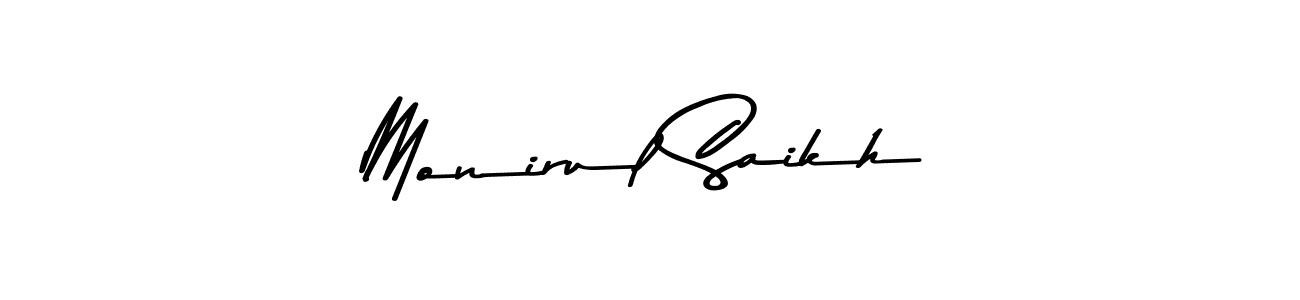 Make a beautiful signature design for name Monirul Saikh. Use this online signature maker to create a handwritten signature for free. Monirul Saikh signature style 9 images and pictures png