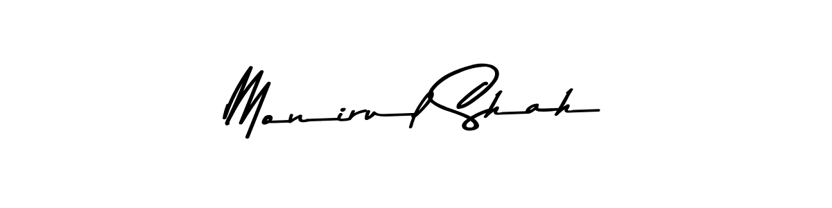 Design your own signature with our free online signature maker. With this signature software, you can create a handwritten (Asem Kandis PERSONAL USE) signature for name Monirul Shah. Monirul Shah signature style 9 images and pictures png