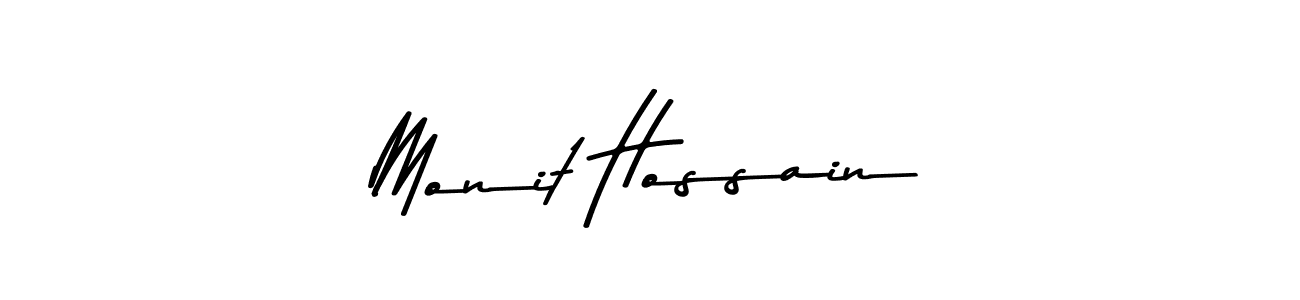 The best way (Asem Kandis PERSONAL USE) to make a short signature is to pick only two or three words in your name. The name Monit Hossain include a total of six letters. For converting this name. Monit Hossain signature style 9 images and pictures png