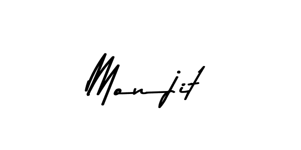 Similarly Asem Kandis PERSONAL USE is the best handwritten signature design. Signature creator online .You can use it as an online autograph creator for name Monjit. Monjit signature style 9 images and pictures png