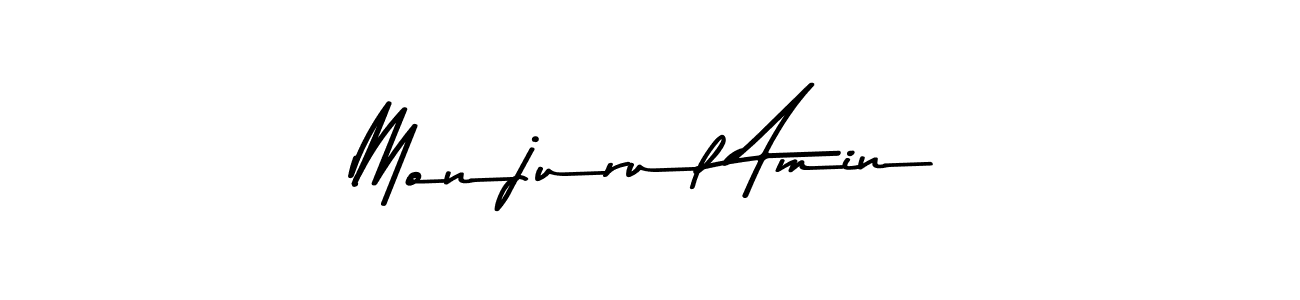 Make a beautiful signature design for name Monjurul Amin. With this signature (Asem Kandis PERSONAL USE) style, you can create a handwritten signature for free. Monjurul Amin signature style 9 images and pictures png