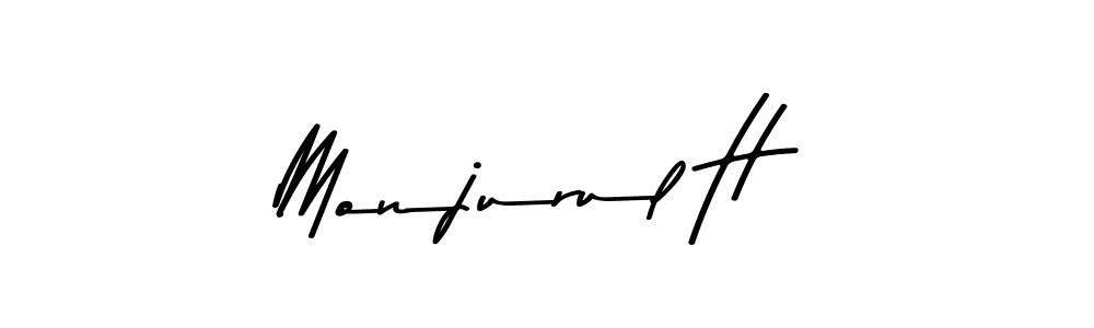 Make a beautiful signature design for name Monjurul H. Use this online signature maker to create a handwritten signature for free. Monjurul H signature style 9 images and pictures png