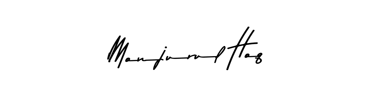 How to make Monjurul Hoq name signature. Use Asem Kandis PERSONAL USE style for creating short signs online. This is the latest handwritten sign. Monjurul Hoq signature style 9 images and pictures png