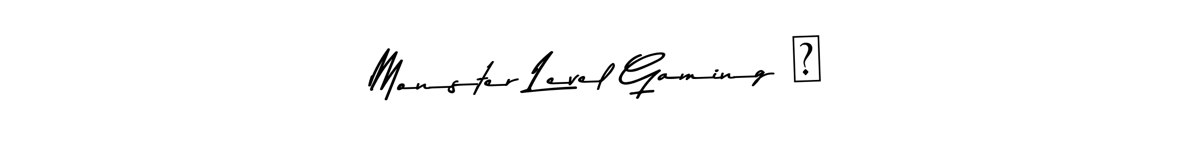 How to make Monster Level Gaming ⚡ signature? Asem Kandis PERSONAL USE is a professional autograph style. Create handwritten signature for Monster Level Gaming ⚡ name. Monster Level Gaming ⚡ signature style 9 images and pictures png