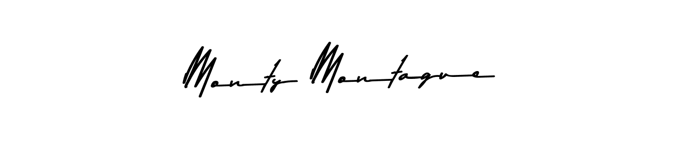 Design your own signature with our free online signature maker. With this signature software, you can create a handwritten (Asem Kandis PERSONAL USE) signature for name Monty Montague. Monty Montague signature style 9 images and pictures png