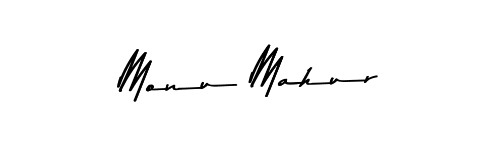 How to make Monu Mahur signature? Asem Kandis PERSONAL USE is a professional autograph style. Create handwritten signature for Monu Mahur name. Monu Mahur signature style 9 images and pictures png