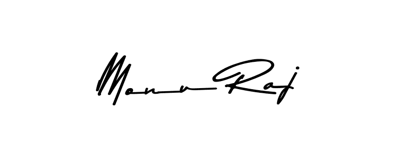 Make a beautiful signature design for name Monu Raj. With this signature (Asem Kandis PERSONAL USE) style, you can create a handwritten signature for free. Monu Raj signature style 9 images and pictures png