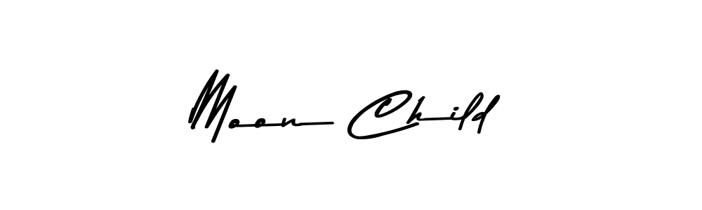Create a beautiful signature design for name Moon Child. With this signature (Asem Kandis PERSONAL USE) fonts, you can make a handwritten signature for free. Moon Child signature style 9 images and pictures png
