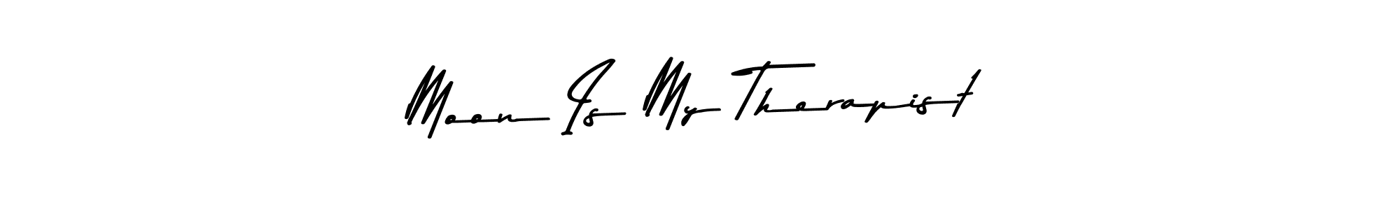 The best way (Asem Kandis PERSONAL USE) to make a short signature is to pick only two or three words in your name. The name Moon Is My Therapist include a total of six letters. For converting this name. Moon Is My Therapist signature style 9 images and pictures png