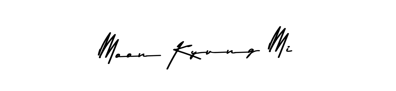 How to make Moon Kyung Mi name signature. Use Asem Kandis PERSONAL USE style for creating short signs online. This is the latest handwritten sign. Moon Kyung Mi signature style 9 images and pictures png
