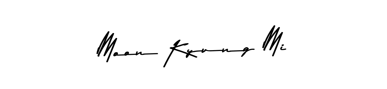 How to make Moon Kyung Mi name signature. Use Asem Kandis PERSONAL USE style for creating short signs online. This is the latest handwritten sign. Moon Kyung Mi signature style 9 images and pictures png